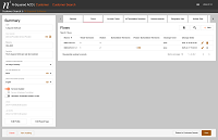 Main Customer Admin Screen